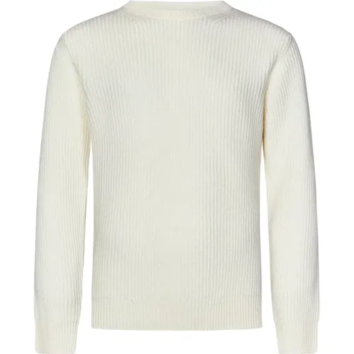 Weißer Rippstrickpullover Aw24 , Herren, Größe: M - Herno - Modalova