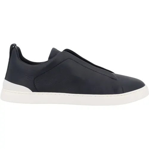 Sneakers Slip On Rubber Sole , male, Sizes: 9 UK, 10 1/2 UK, 9 1/2 UK, 7 1/2 UK, 8 1/2 UK - Ermenegildo Zegna - Modalova