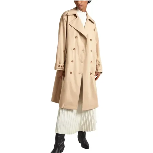 Klassischer wasserabweisender Trenchcoat , Damen, Größe: M - Pepe Jeans - Modalova