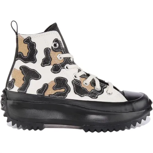 Leopard Hi-Top Platform Sneakers , female, Sizes: 4 UK, 6 UK, 3 UK, 7 UK, 5 UK - Converse - Modalova