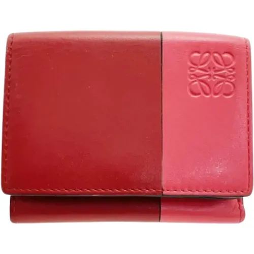 Pre-owned Leather wallets , female, Sizes: ONE SIZE - Loewe Pre-owned - Modalova