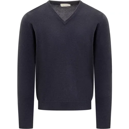 Royal V-Ausschnitt Pullover , Herren, Größe: 2XL - Filippo De Laurentiis - Modalova