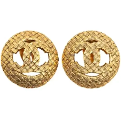 Pre-owned Metal earrings , female, Sizes: ONE SIZE - Chanel Vintage - Modalova