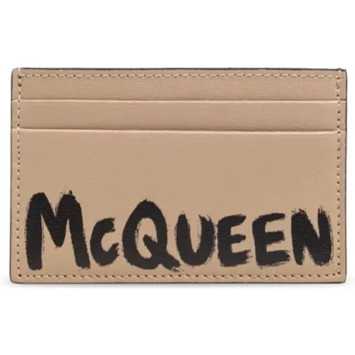 Logo Print Rectangle Shape Card Slots , male, Sizes: ONE SIZE - alexander mcqueen - Modalova