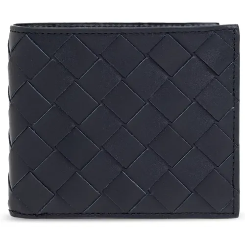 Leather Folding Wallet , male, Sizes: ONE SIZE - Bottega Veneta - Modalova