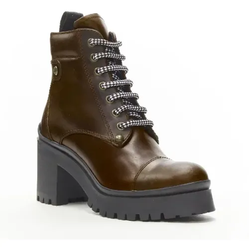 Pre-owned Leather boots , female, Sizes: 3 1/2 UK - Miu Miu Pre-owned - Modalova