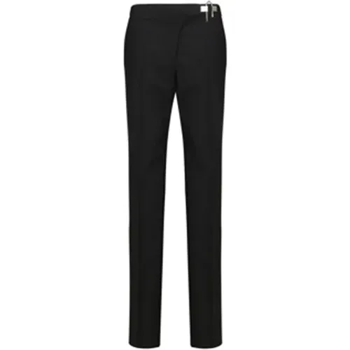 Stylish Cady Trousers with Logo Padlock , female, Sizes: L - Givenchy - Modalova