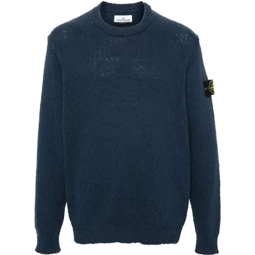 Sweater with Compass Patch , male, Sizes: S, XL, L - Stone Island - Modalova