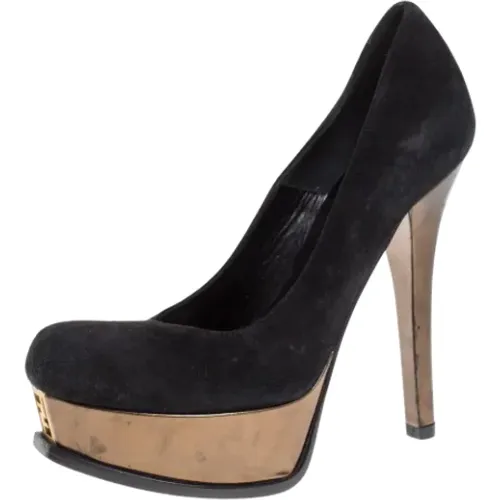 Pre-owned Suede heels , female, Sizes: 3 UK - Fendi Vintage - Modalova