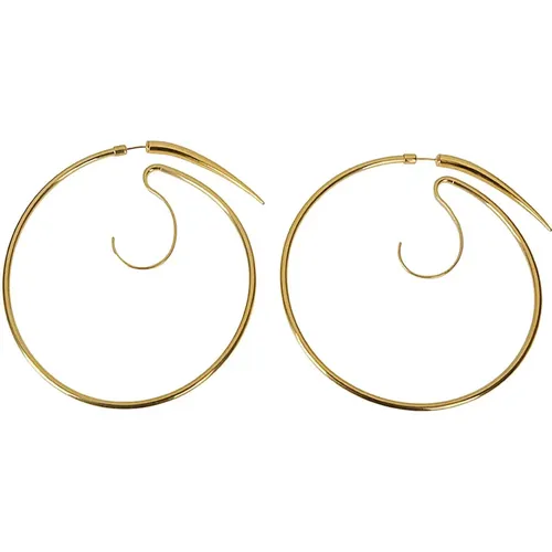 Statement Hoop Earrings , female, Sizes: ONE SIZE - Panconesi - Modalova