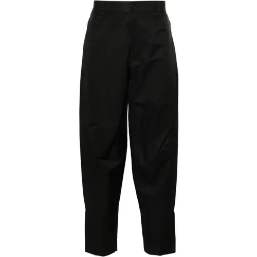 Schwarze Baumwollhose mit Logo-Patch , Herren, Größe: M - Lanvin - Modalova