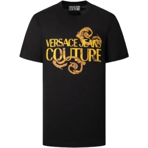 Stilvolle T-Shirts und Polos , Herren, Größe: L - Versace Jeans Couture - Modalova