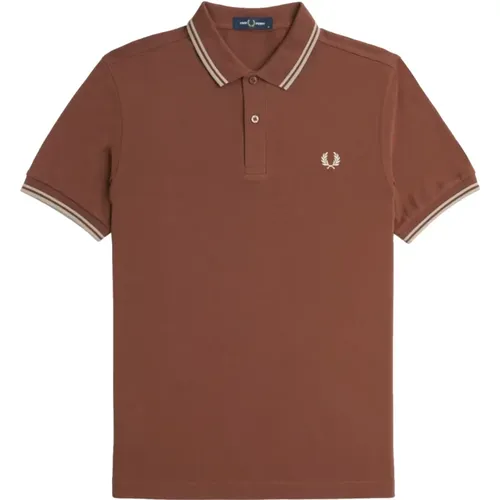 Twin Tipped Polo Whisky , Herren, Größe: L - Fred Perry - Modalova