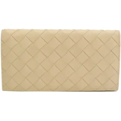 Pre-owned Leather wallets , female, Sizes: ONE SIZE - Bottega Veneta Vintage - Modalova