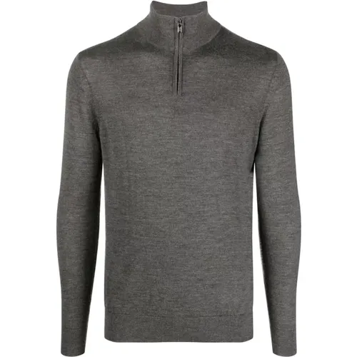 Wool Half-Zip Sweater , male, Sizes: 3XL, M - Emporio Armani - Modalova