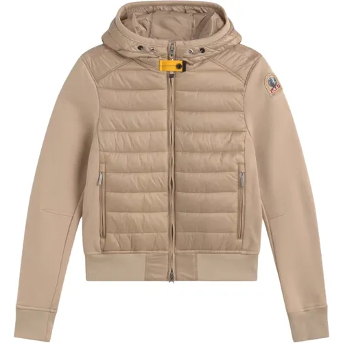 Gepolsterte Kapuzenjacke mit Logopatch , Damen, Größe: L - Parajumpers - Modalova