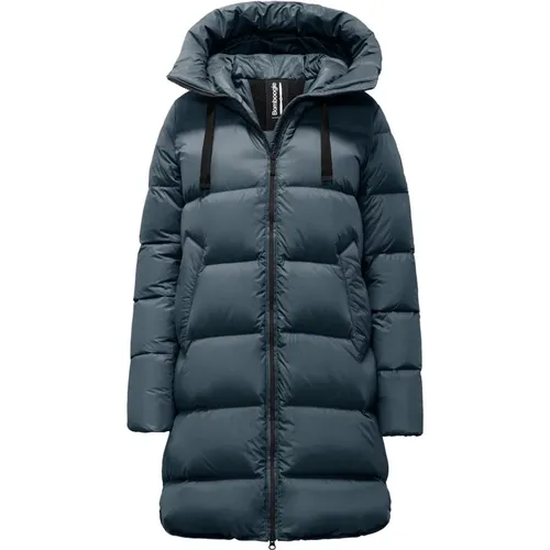 Nylon Long Down Jacket - Geneva , female, Sizes: XL, S, 2XL - BomBoogie - Modalova