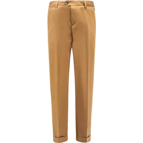 Linen Trousers Straight Leg , male, Sizes: W32, W31 - PT Torino - Modalova