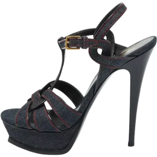 Pre-owned Denim sandals - Yves Saint Laurent Vintage - Modalova