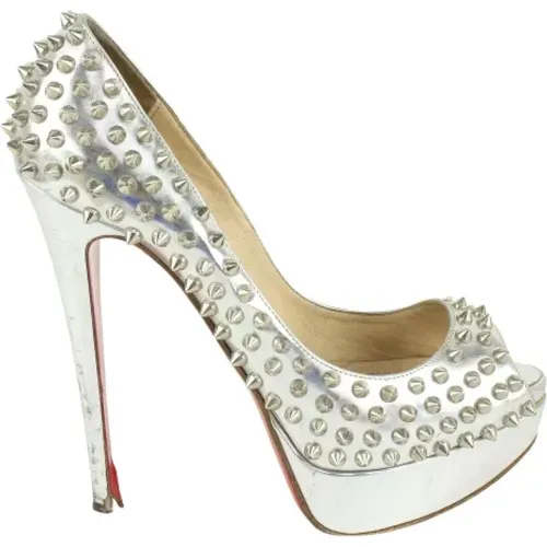 Pre-owned Leather heels , female, Sizes: 3 1/2 UK - Christian Louboutin Pre-owned - Modalova