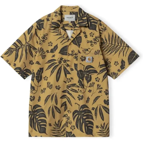 Woodblock Shirt , male, Sizes: S, M, L, XL, XS - Carhartt WIP - Modalova