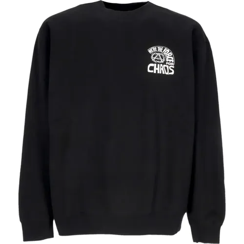 Schwarzer Crew Neck Sweatshirt mit Stickerei , Herren, Größe: XS - Obey - Modalova