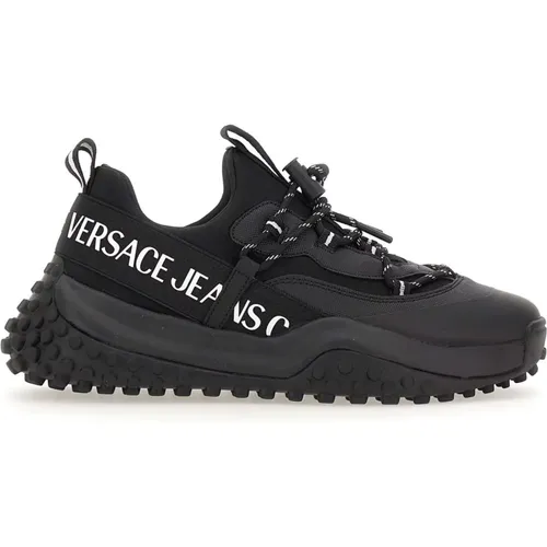 Schwarze Sneakers , Herren, Größe: 39 EU - Versace Jeans Couture - Modalova