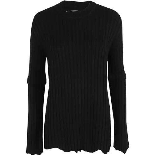 Ribbed Crewneck Sweater , female, Sizes: M, XS, S - Helmut Lang - Modalova