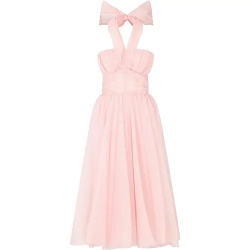 Halter Midi Dress , female, Sizes: 2XS, S - Dolce & Gabbana - Modalova