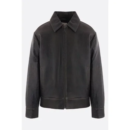 Leather Jacket , male, Sizes: L, M - Wood Wood - Modalova
