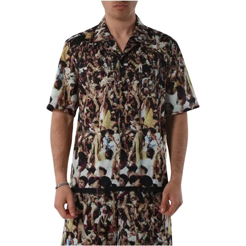 Mesh Scottie Shirt Front Buttoned , male, Sizes: M, 2XL, L, XL - Arte Antwerp - Modalova