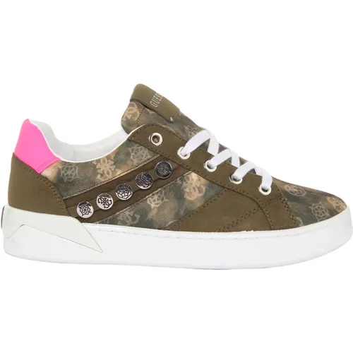 Green Pink Roxo 2 Sneakers Women , female, Sizes: 6 UK, 3 UK, 4 UK, 8 UK, 5 UK - Guess - Modalova