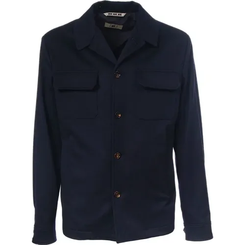 Virgin Wool Shirt Jacket , male, Sizes: L, 2XL - Kired - Modalova