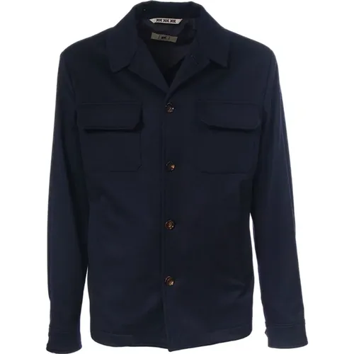 Virgin Wool Shirt Jacket , male, Sizes: L, M, 2XL - Kired - Modalova