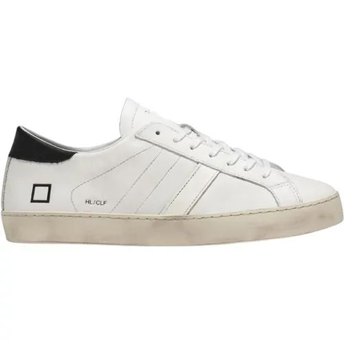 Weiße Leder Low-Top-Sneakers - D.a.t.e. - Modalova