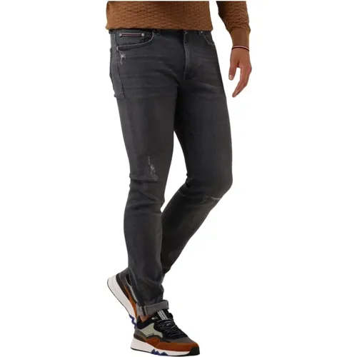 Slim Bleecker Pstr 6yr Age Gry , Herren, Größe: W34 L34 - Tommy Hilfiger - Modalova