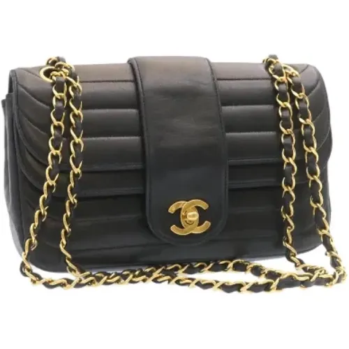 Pre-owned Canvas Chanel Flap Bag , female, Sizes: ONE SIZE - Chanel Vintage - Modalova