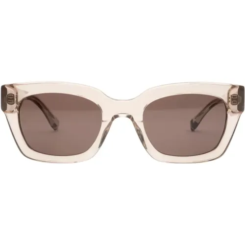 Quadratische Sonnenbrille mit braunen Gläsern,Quadratische Acetat Damen Sonnenbrille in - Tommy Hilfiger - Modalova