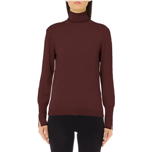 Bordeaux Rollkragenpullover , Damen, Größe: S - Liu Jo - Modalova