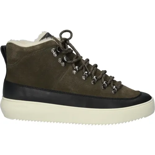 Berginspirierter Krokodil Sneaker , Herren, Größe: 45 EU - Blackstone - Modalova