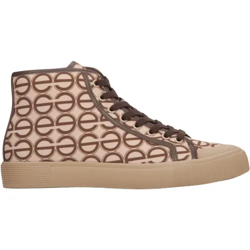 Damen Braun & Beige High-Top Sneakers Er00113213 , Damen, Größe: 39 EU - Estro - Modalova