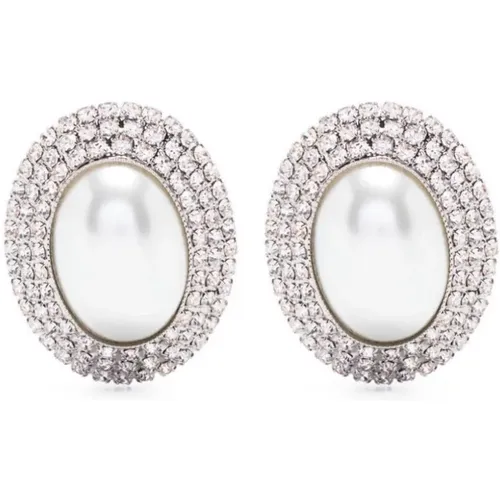 Silver Ss24 Women's Earrings , female, Sizes: ONE SIZE - Alessandra Rich - Modalova