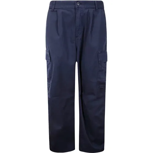 Dark Cargo Trousers with Crease , male, Sizes: W30, W32, W31, W29, W33 - Carhartt WIP - Modalova