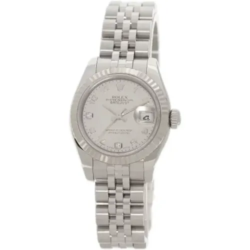 Pre-owned Stainless Steel watches , female, Sizes: ONE SIZE - Rolex Vintage - Modalova