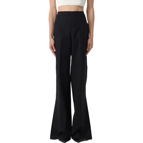 Schwarze Palazzo Hose Casual-Chic , Damen, Größe: M - Twinset - Modalova