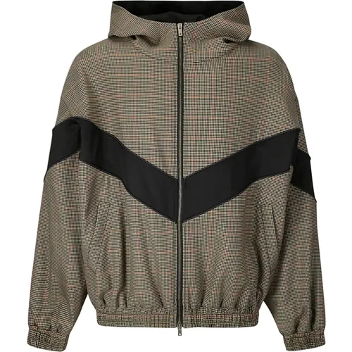 Patch Bomber Jacket with Contrasting Band , male, Sizes: M, S, L - Golden Goose - Modalova