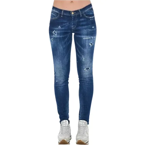 Chic Gewaschene Skinny Denim Jeans - Frankie Morello - Modalova