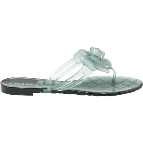 Jelly PVC Camelia Thong Sandals , female, Sizes: 4 UK - Chanel Vintage - Modalova