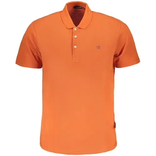 Cotton Polo Shirt with Logo , male, Sizes: L, XL, S, M, 2XL - Napapijri - Modalova