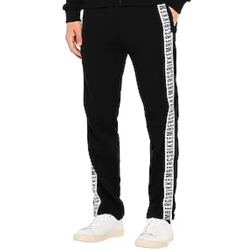 Schwarze Regular Fit Jogginghose , Herren, Größe: XS - Bikkembergs - Modalova